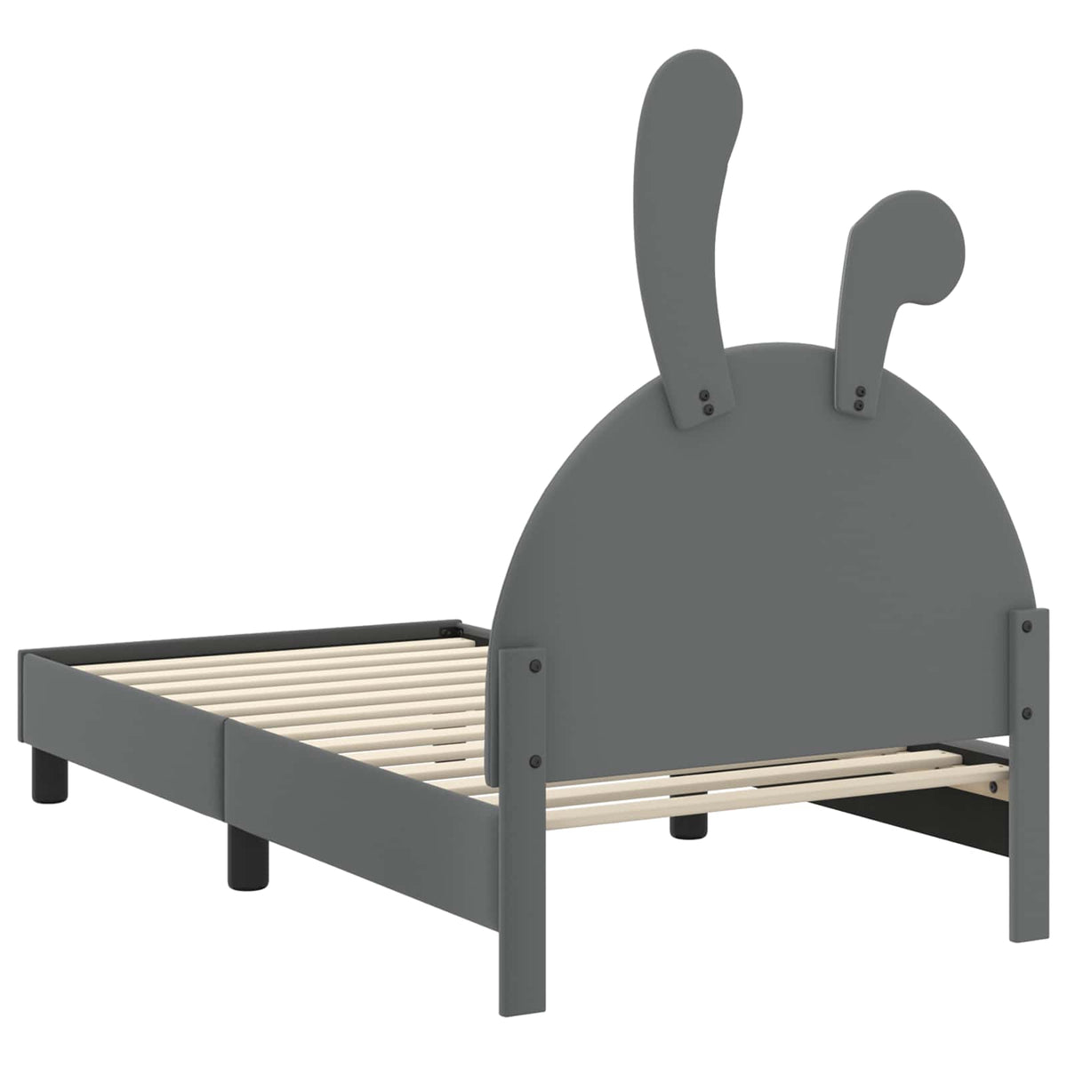 Krevet za djecu s uzglavljem Svijetlo siva 80 x 160 cm PU