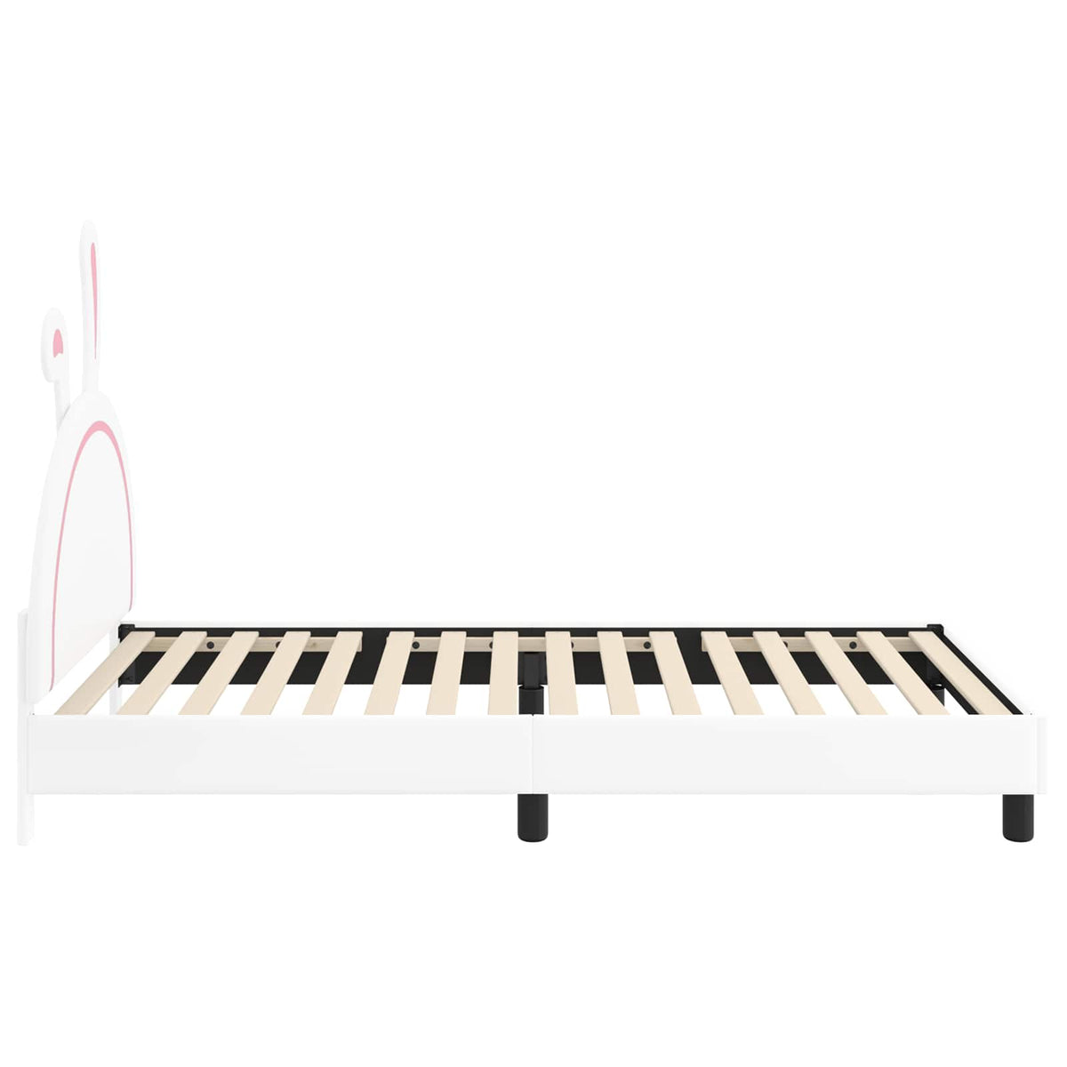 Krevet za djecu s uzglavljem s uzglavljem Bijelo 80 x 200 cm PU