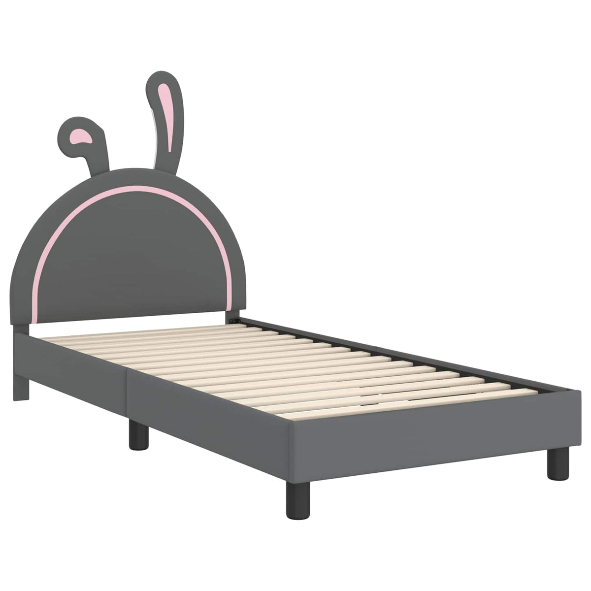 Krevet za djecu s uzglavljem Svijetlo siva 80 x 200 cm PU