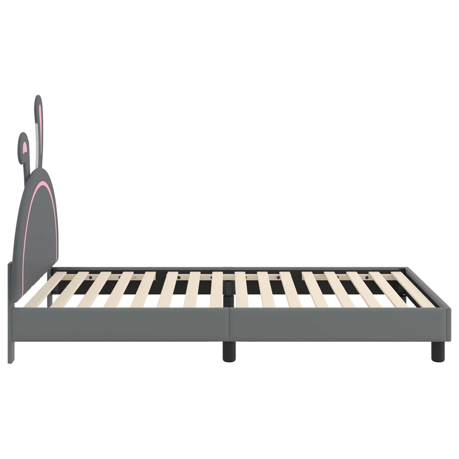 Krevet za djecu s uzglavljem Svijetlo siva 80 x 200 cm PU
