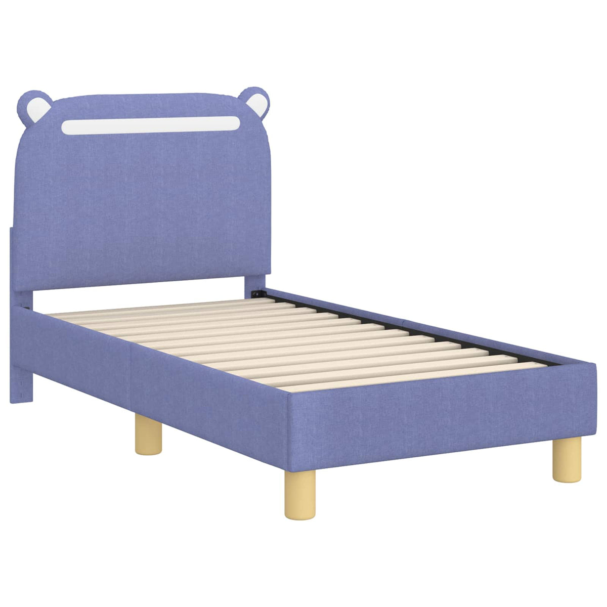 Okvir kreveta za malu djecu s naslonom Traper plava 70 x 140 cm