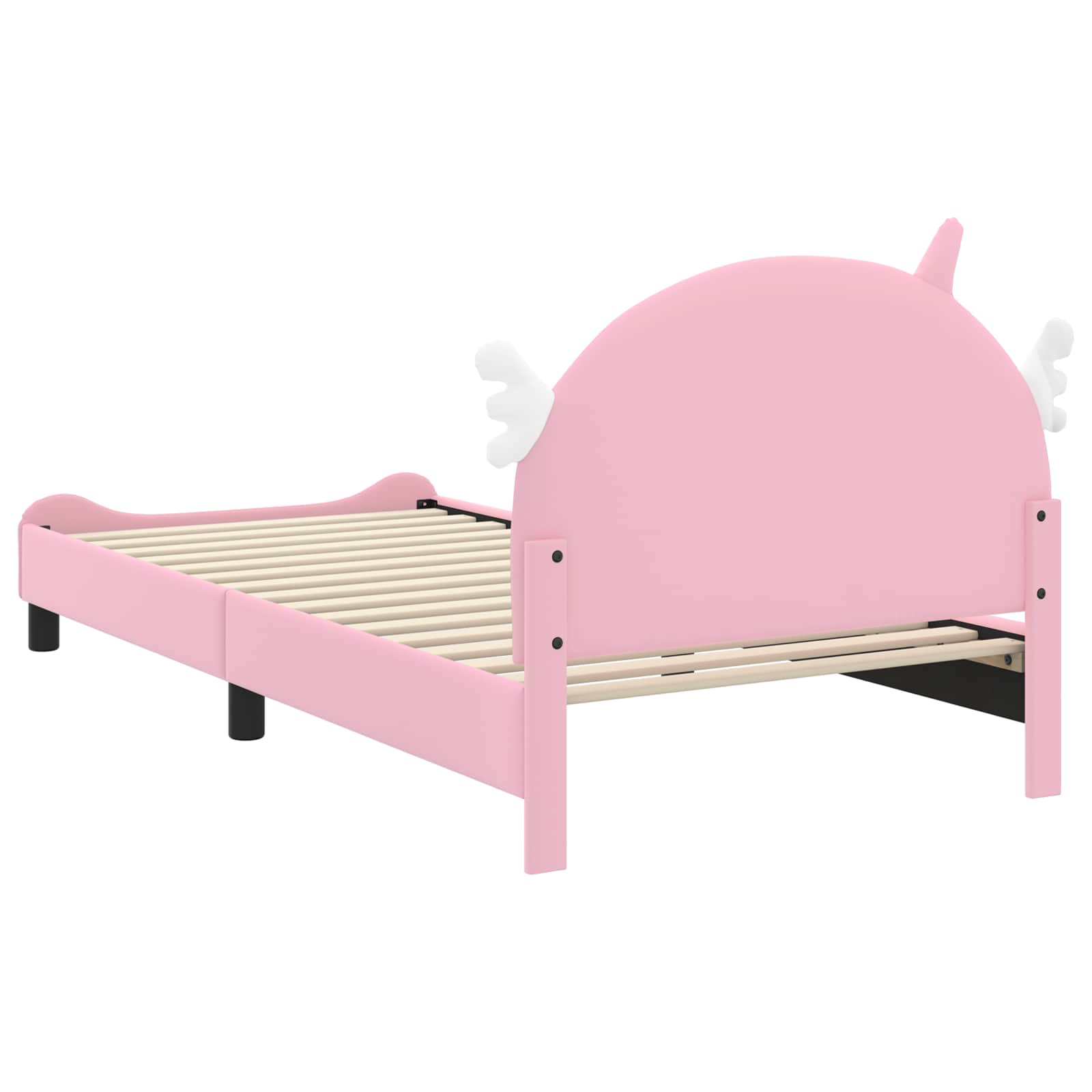 Krevet za djecu s uzglavljem Ružičasta 90 x 190 cm PU