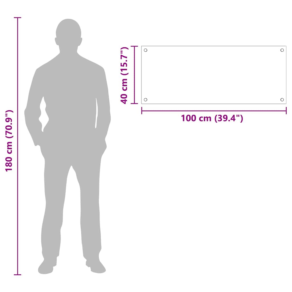 Kuhinjski zid *Transparent*an 100 x 40 cm