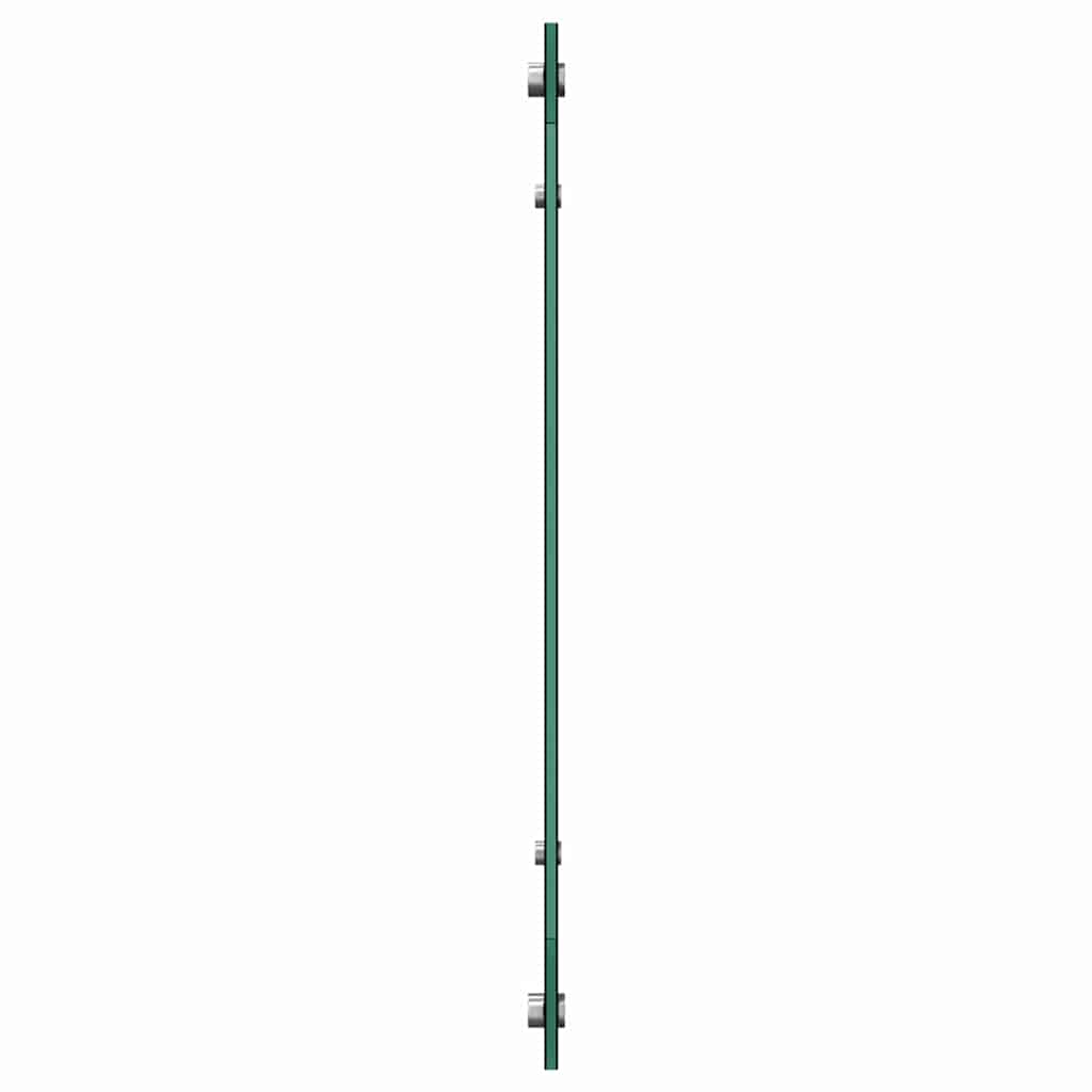 Kuhinjski zid Crna 80 x 60 cm Staklo otporno na udarce