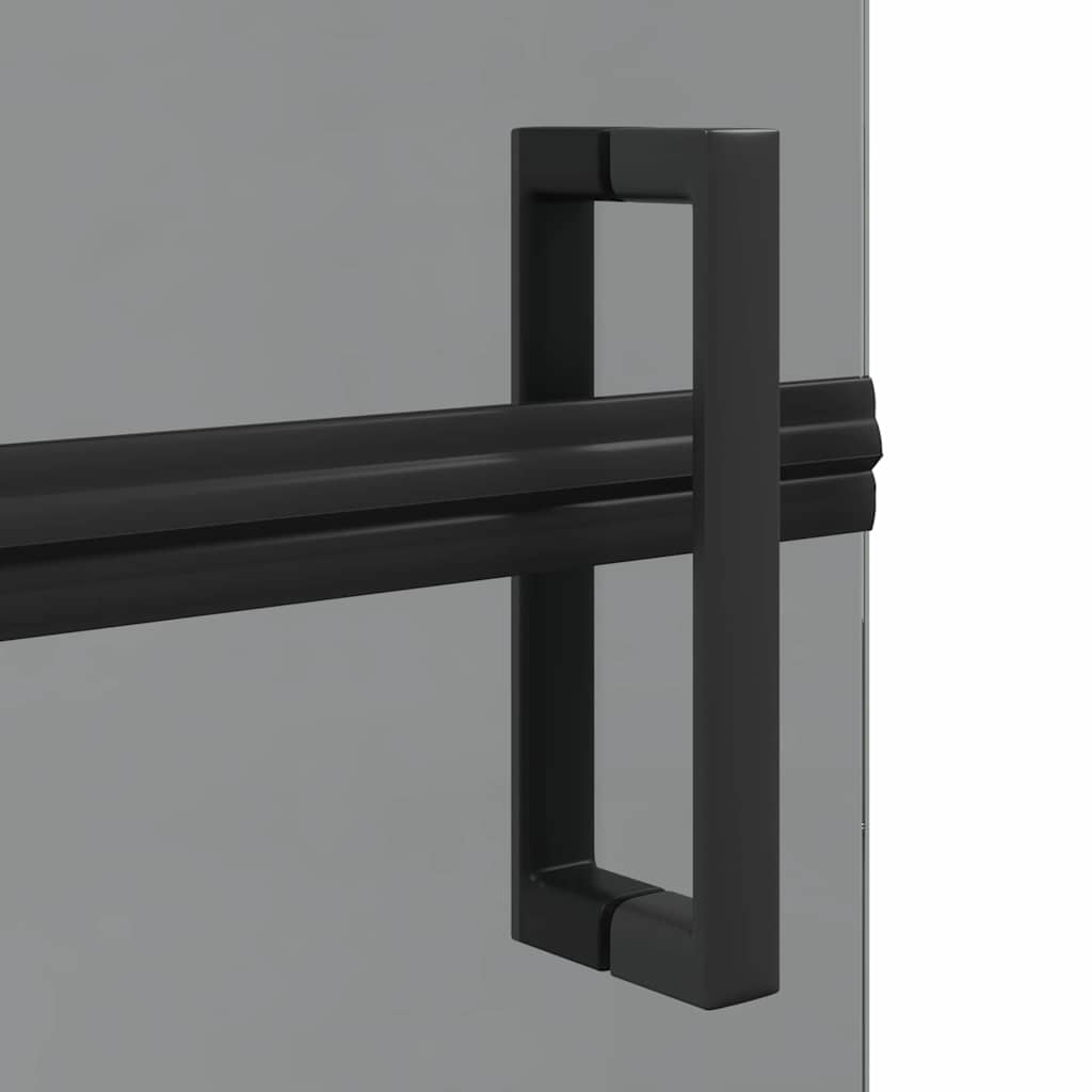 Walk-In zid za tuširanje Crna 70 x 6,5 x 190 cm
