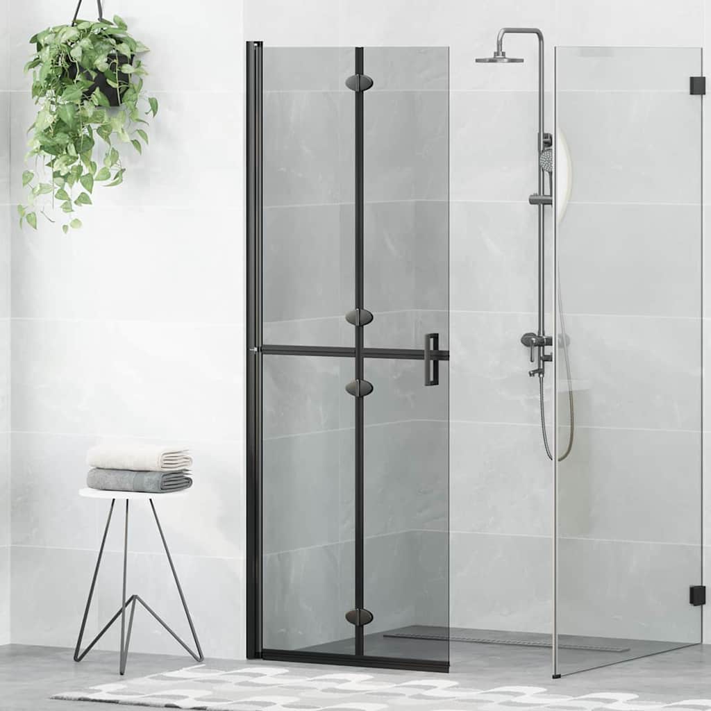 Walk-In zid za tuširanje Crna 70 x 6,5 x 190 cm