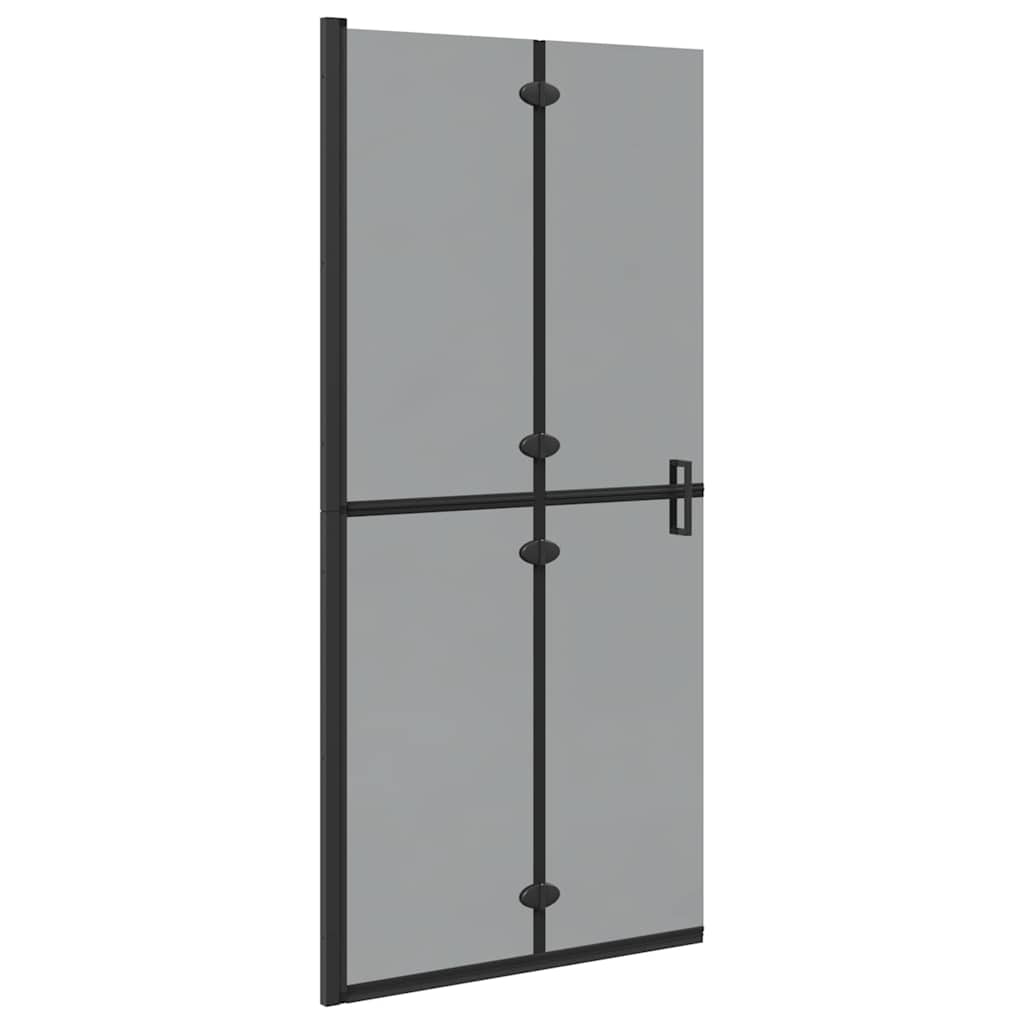 Walk-In zid za tuširanje Crna 90 x 6.5 x 190 cm