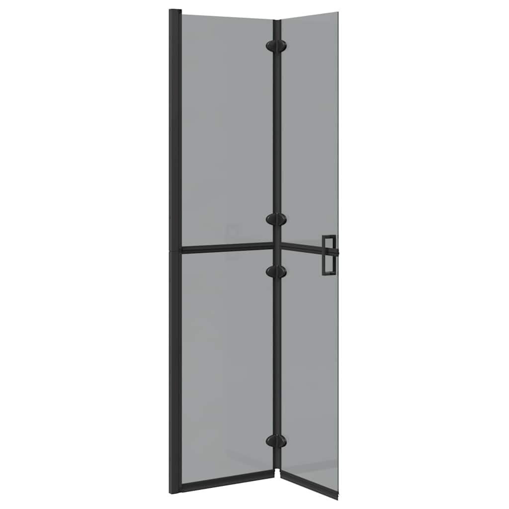 Walk-In zid za tuširanje Crna 90 x 6.5 x 190 cm