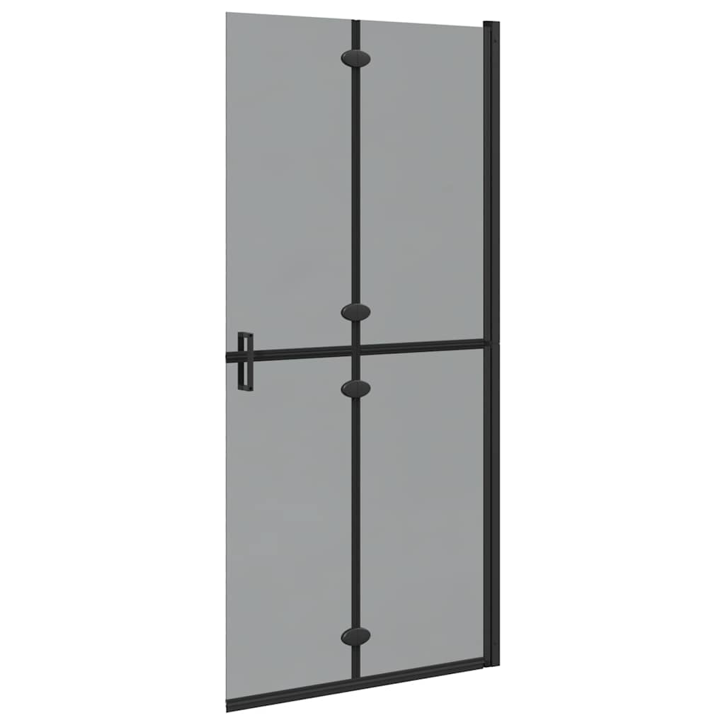 Walk-In zid za tuširanje Crna 90 x 6.5 x 190 cm