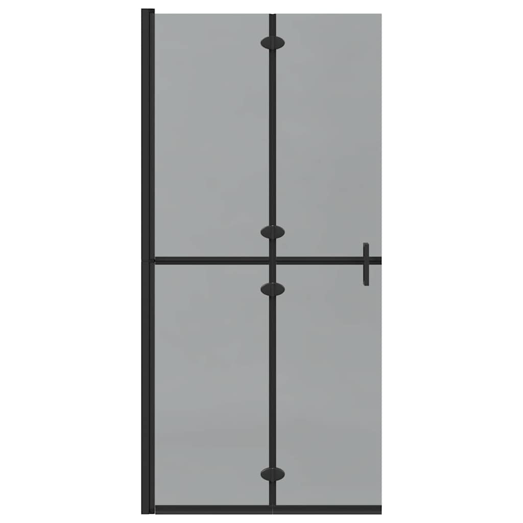 Walk-In zid za tuširanje Crna 90 x 6.5 x 190 cm