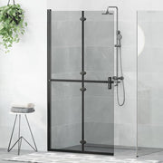 Walk-In zid za tuširanje Crna 100 x 6,5 x 190 cm
