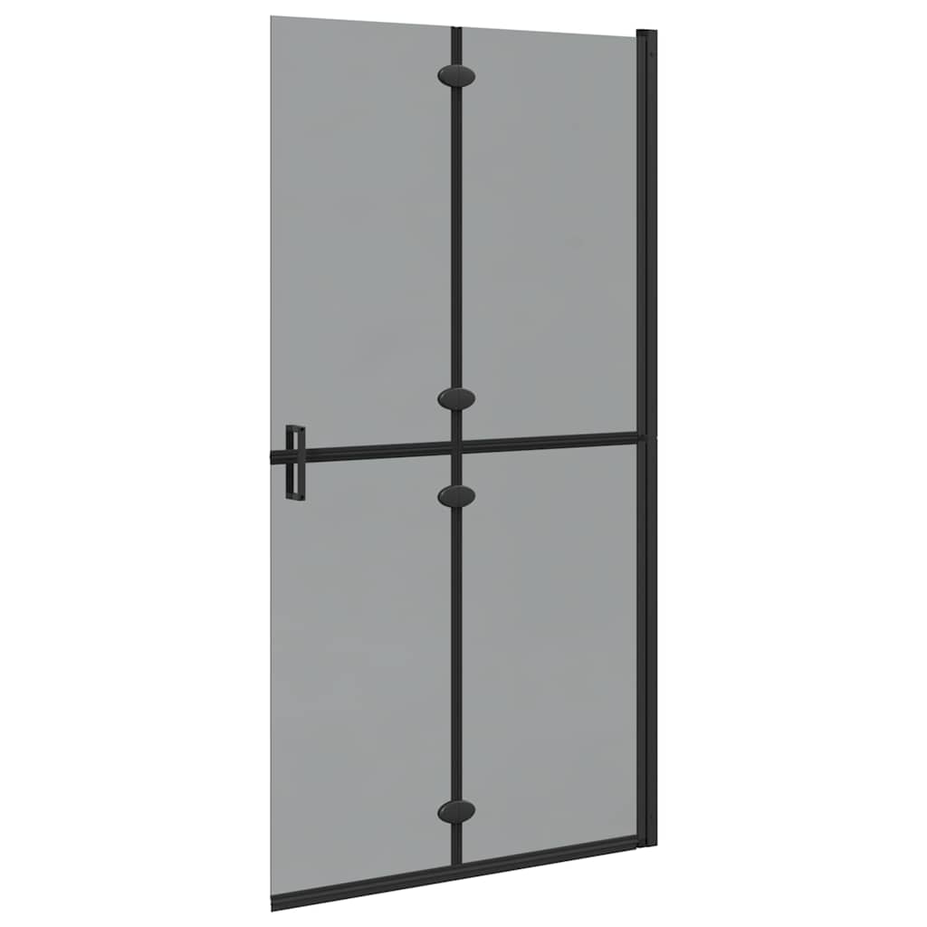 Walk-In zid za tuširanje Crna 100 x 6,5 x 190 cm