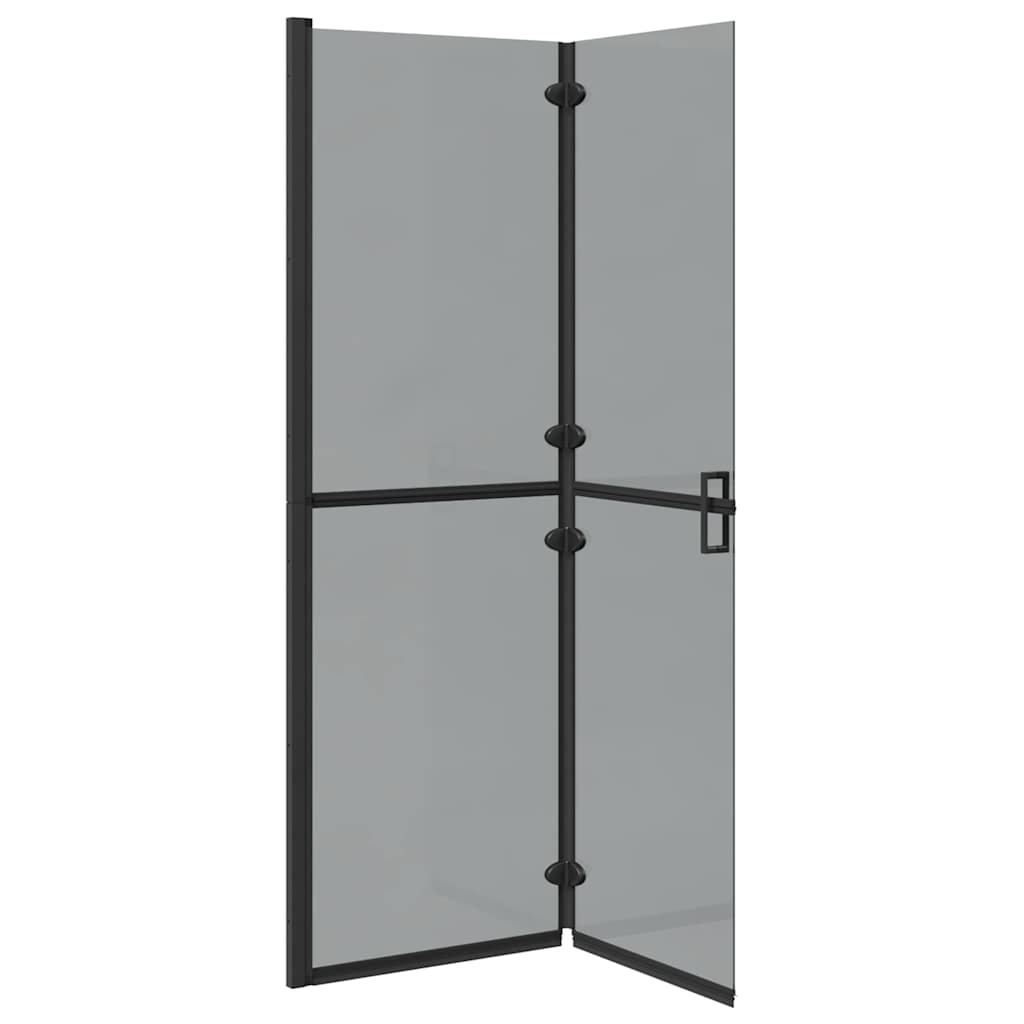Walk-In zid za tuširanje Crna 120 x 6,5 x 190 cm