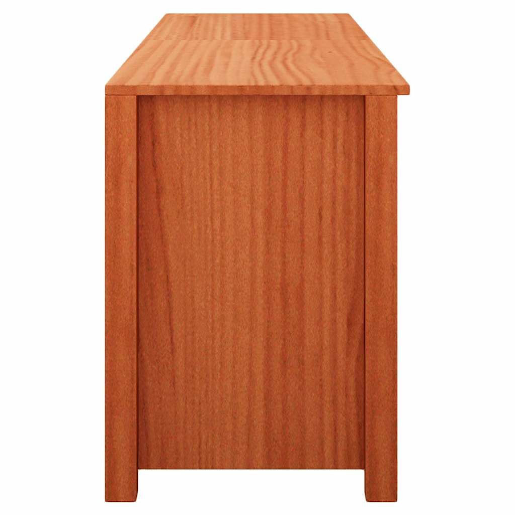 Klupa za cipele s policom Vosak smeđa 160 x 36,5 x 50 cm
