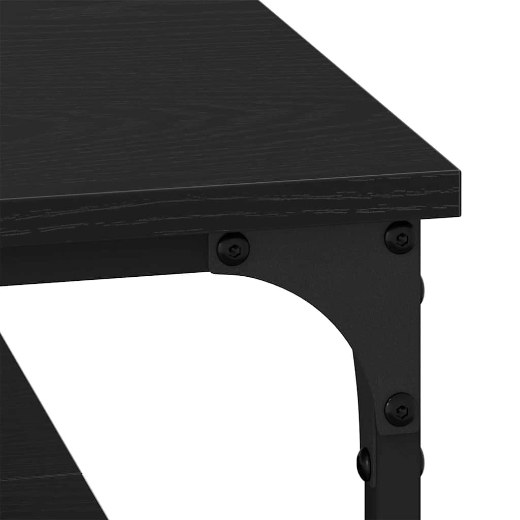 Kava Stol Crni hrast 80 x 80 x 40 cm Konstruirano drvo