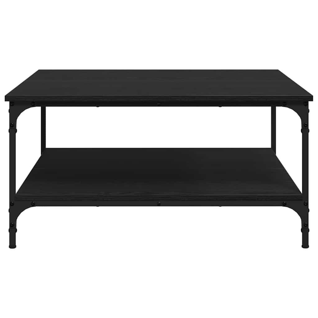 Kava Stol Crni hrast 80 x 80 x 40 cm Konstruirano drvo