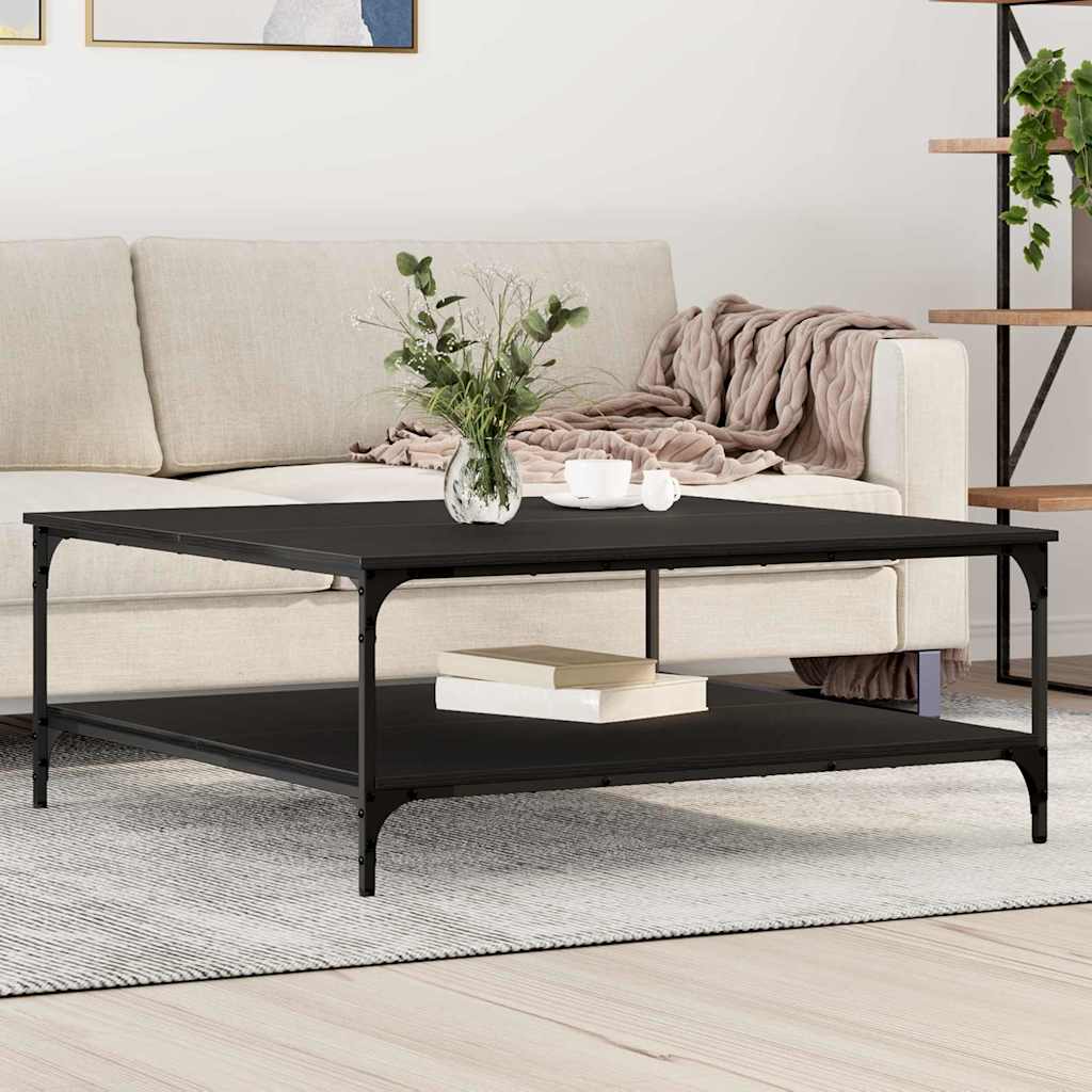 Kava Stol Crni hrast 100 x 100 x 40 cm Konstruirano drvo