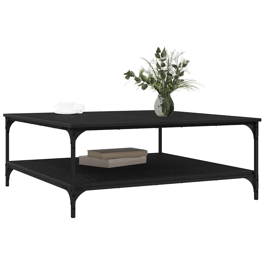 Kava Stol Crni hrast 100 x 100 x 40 cm Konstruirano drvo