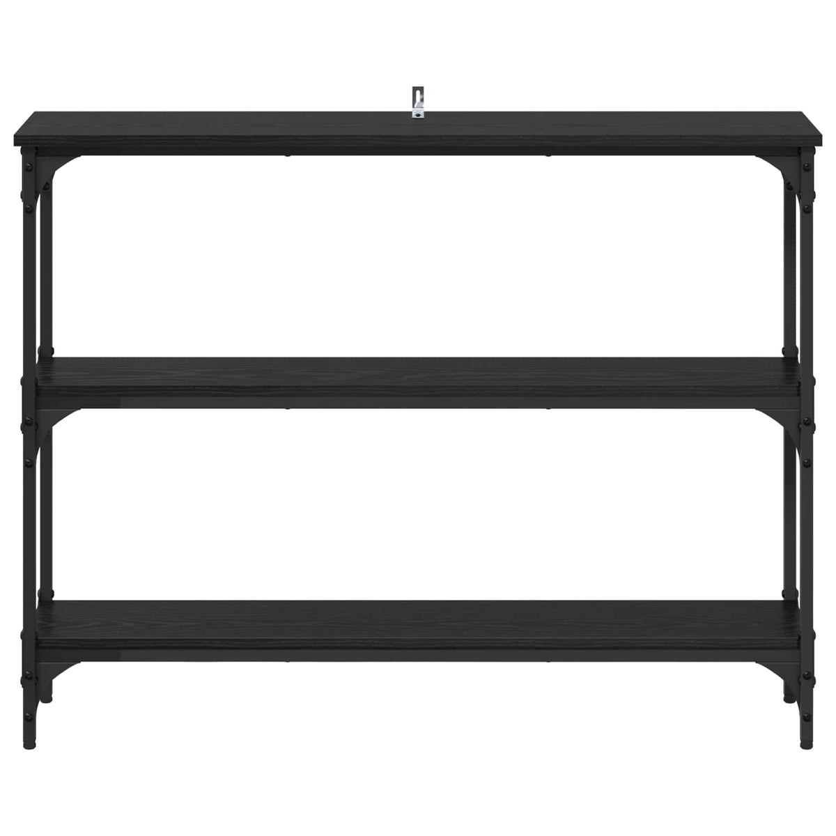 Konzolna stolica s policom Crni hrast 100 x 22,5 x 75 cm