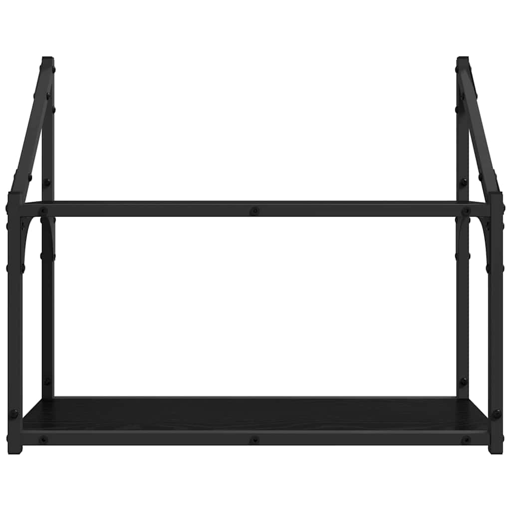 Polica na zidu Crni hrast 60 x 21 x 51 cm Konstruirano drvo