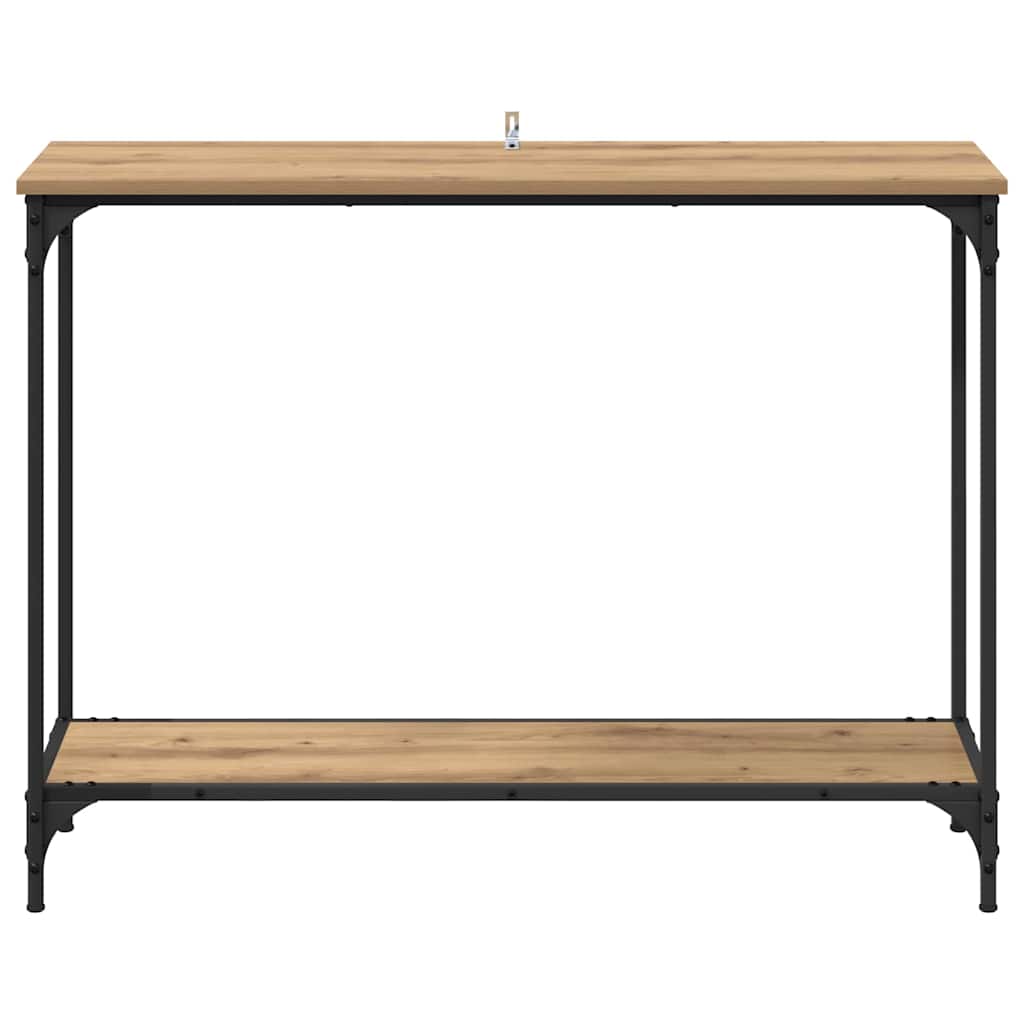 Konzolna stolica s policom hrast artisan 101 x 30.5 x 75 cm