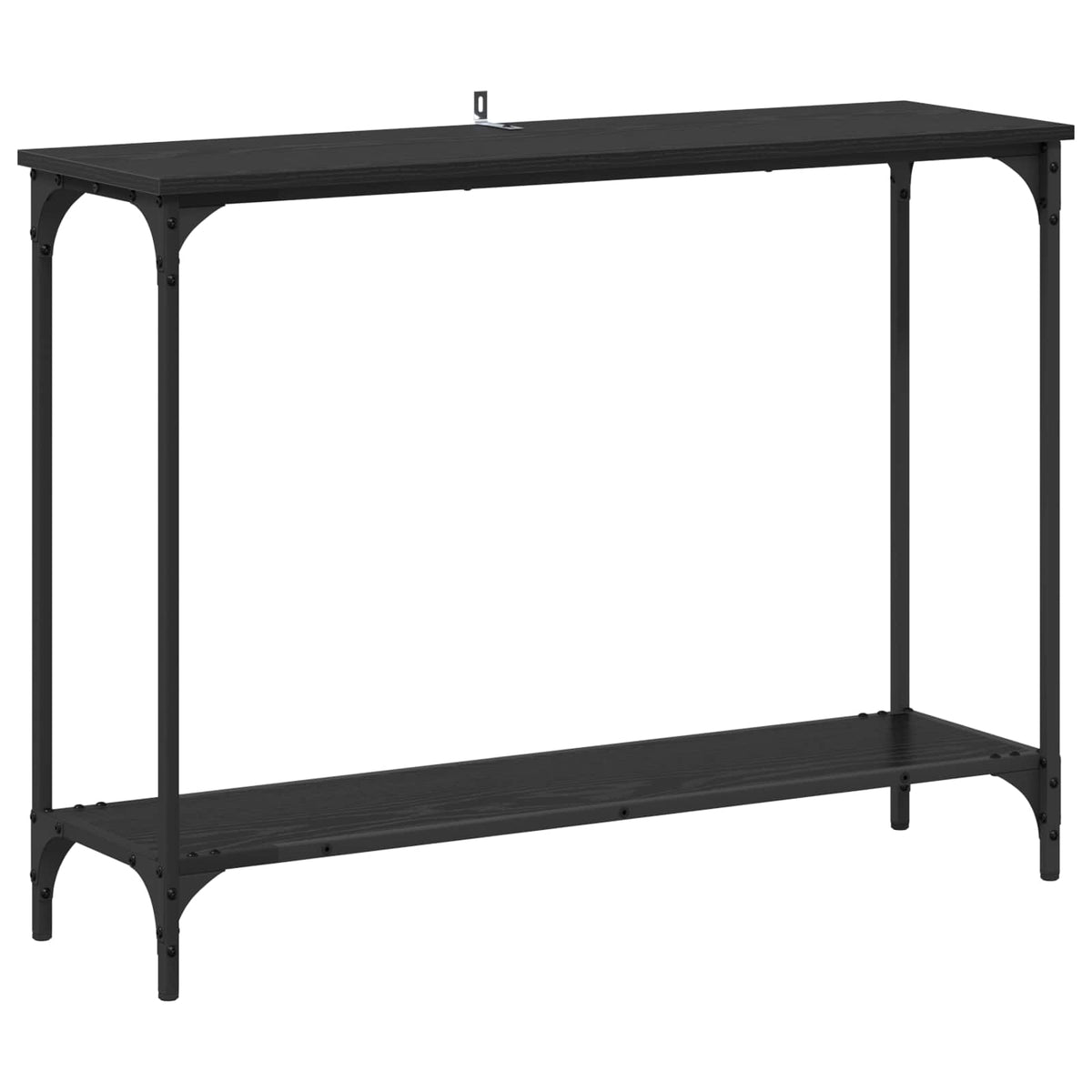 Konzolna stolica s policom Crni hrast 101 x 30.5 x 75 cm