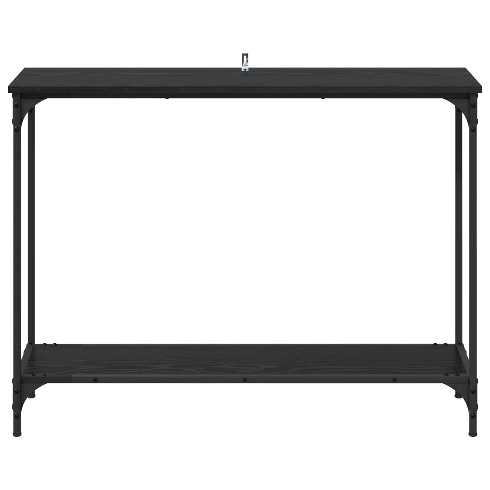 Konzolna stolica s policom Crni hrast 101 x 30.5 x 75 cm