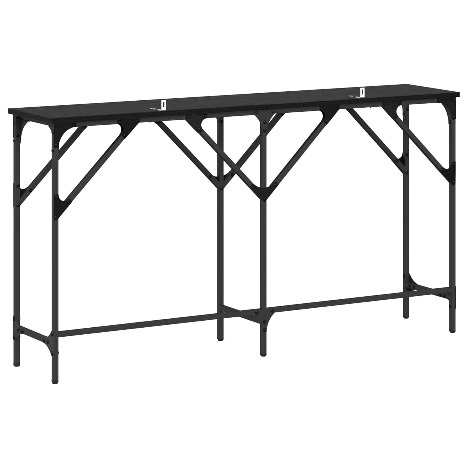 Konzolna stolica Crni hrast 140 x 29 x 75 cm Konstruirano drvo