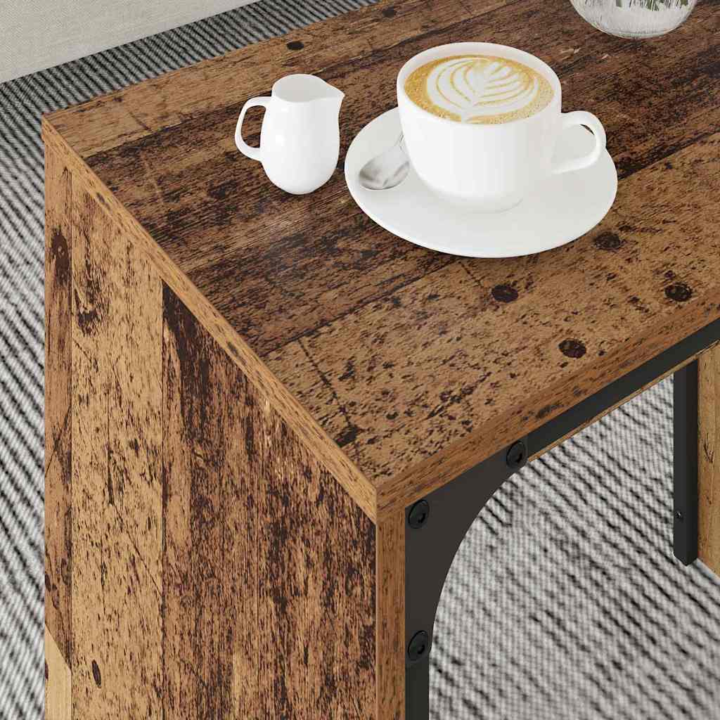 Kava Stol 3 pcs Staro drvo Konstruirano drvo