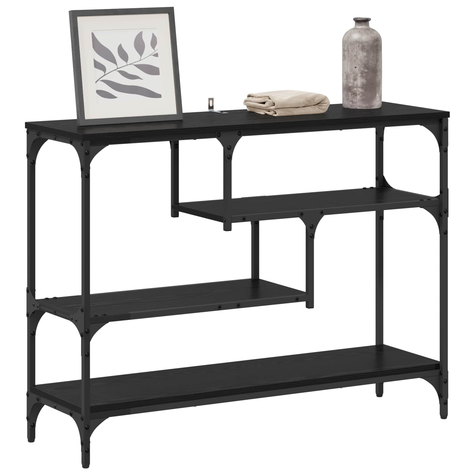 Konzolna stolica Crni hrast 100 x 30 x 75 cm Konstruirano drvo