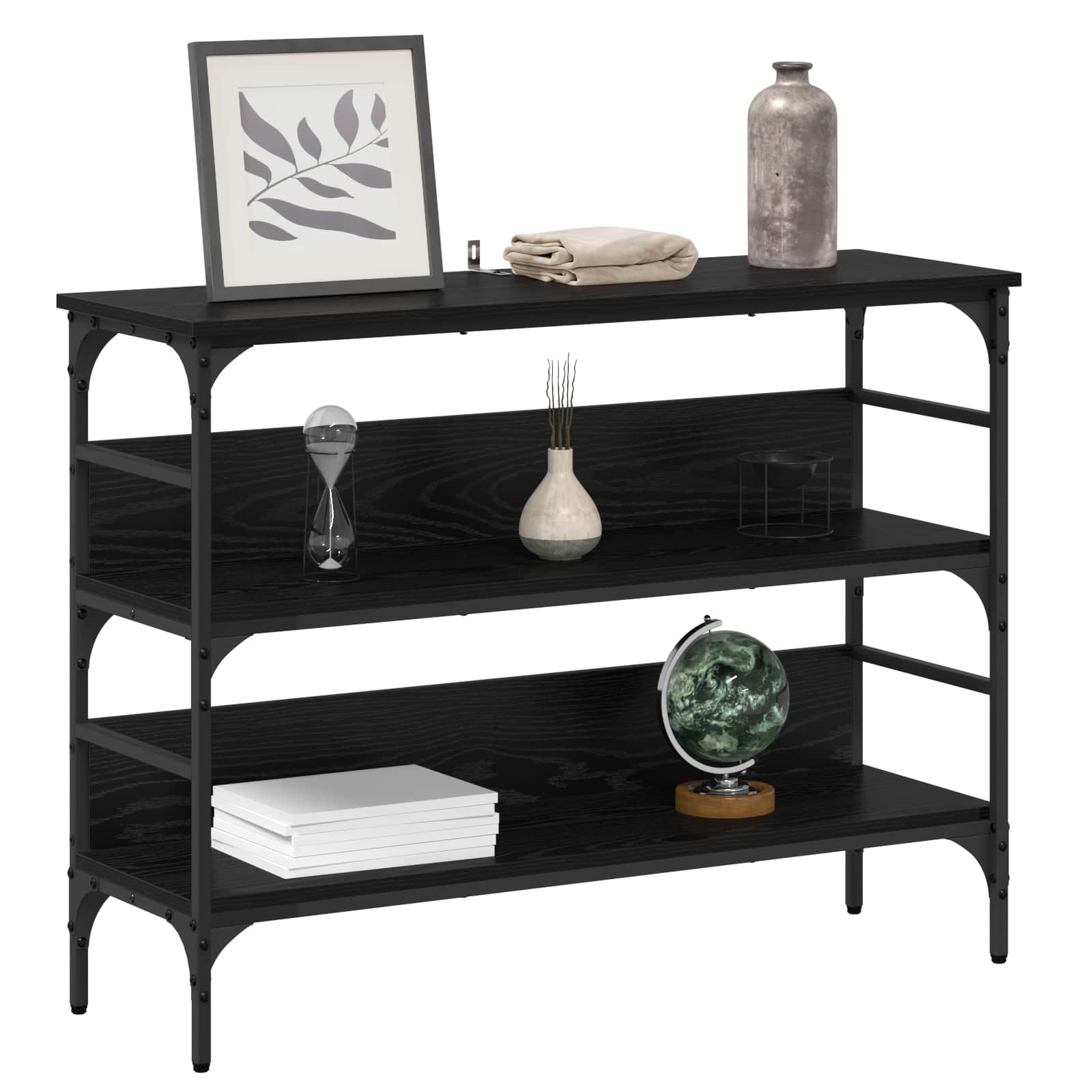 Konzolna stolica Crni hrast 100 x 32 x 75 cm Konstruirano drvo