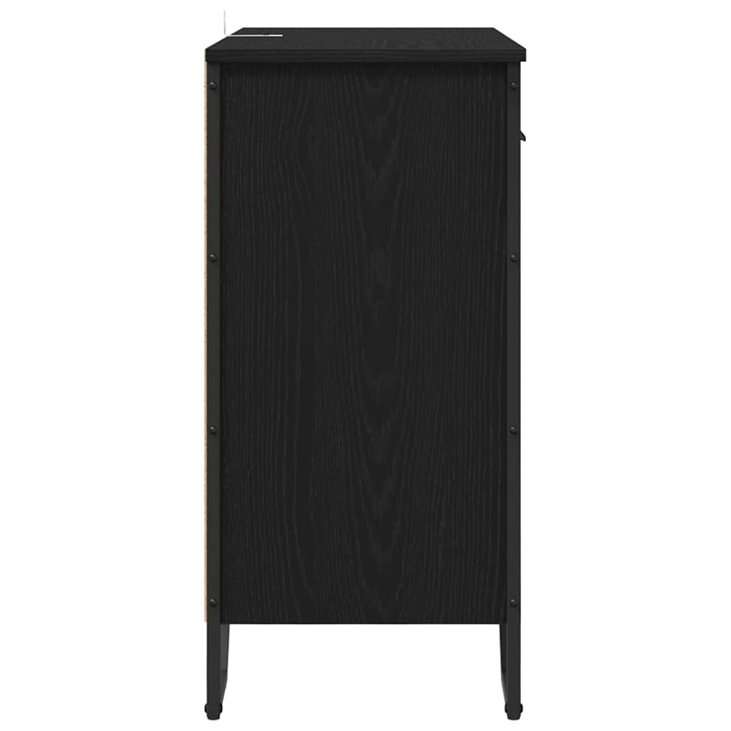 Kreveta s ladicama Crni hrast 79,5 x 35,5 x 74,5 cm