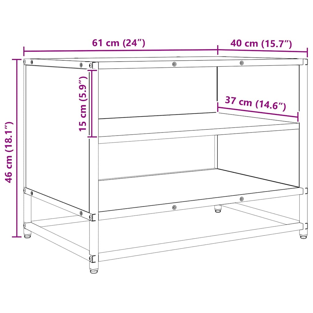 TV Jedinice Staro drvo 61 x 40 x 46 cm Konstruirano drvo