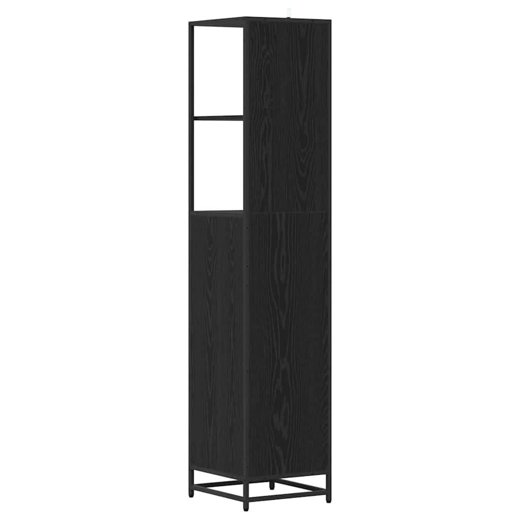 Set namještaja za kupaonicu Crni hrast 35 x 37,5 x 166 cm