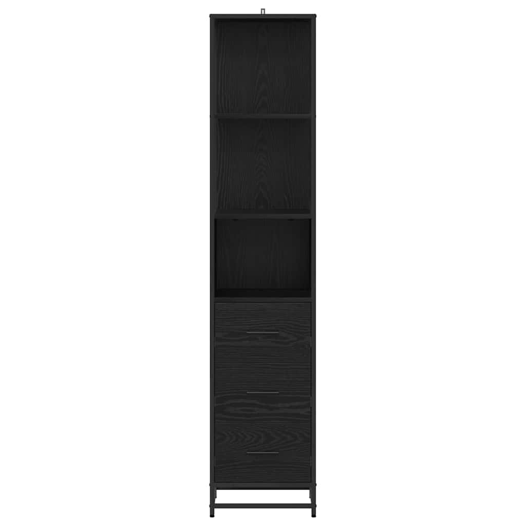 Set namještaja za kupaonicu Crni hrast 35 x 37,5 x 166 cm
