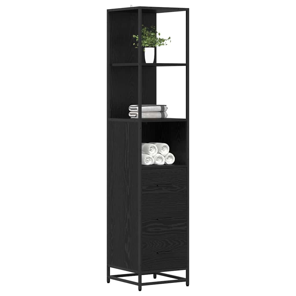 Set namještaja za kupaonicu Crni hrast 35 x 37,5 x 166 cm