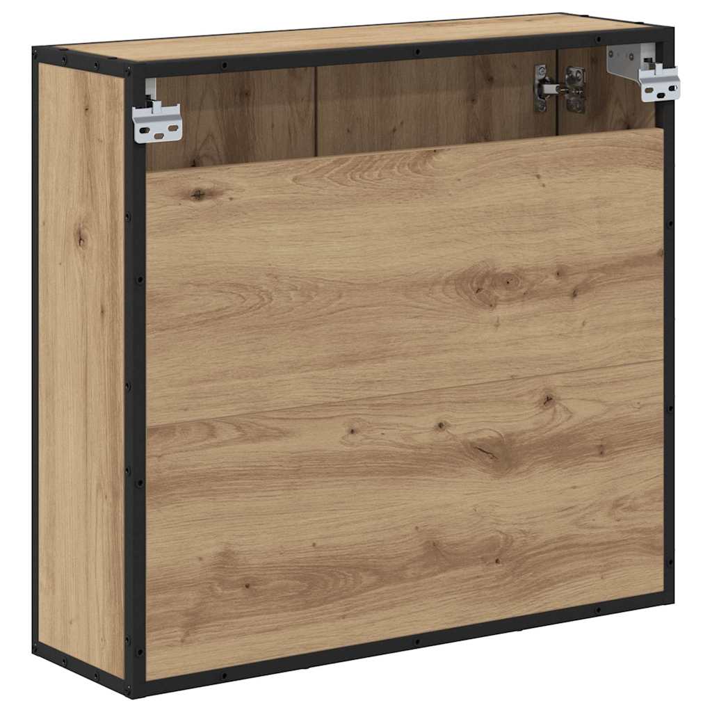Polica na zidu s policom Zidne Umjetnički hrast 65 x 20 x 60 cm