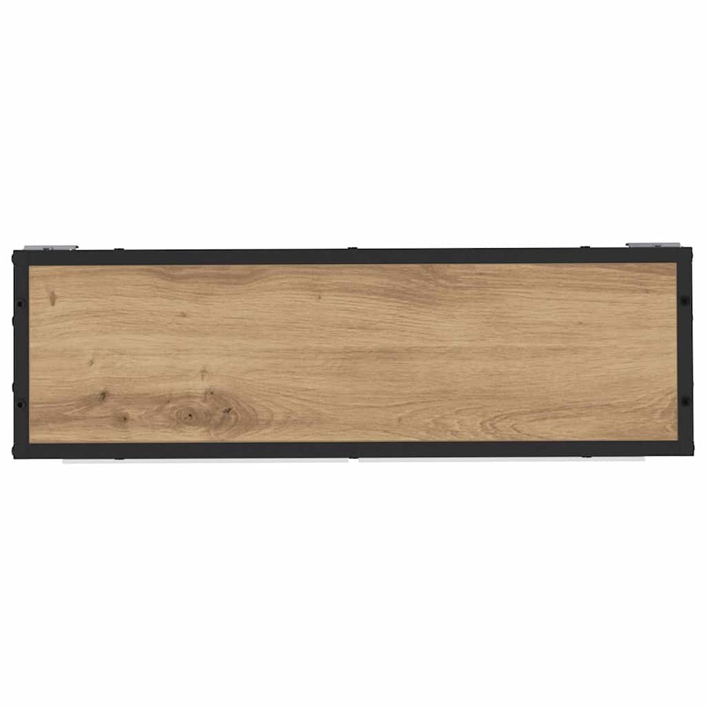Polica na zidu s policom Zidne Umjetnički hrast 65 x 20 x 60 cm