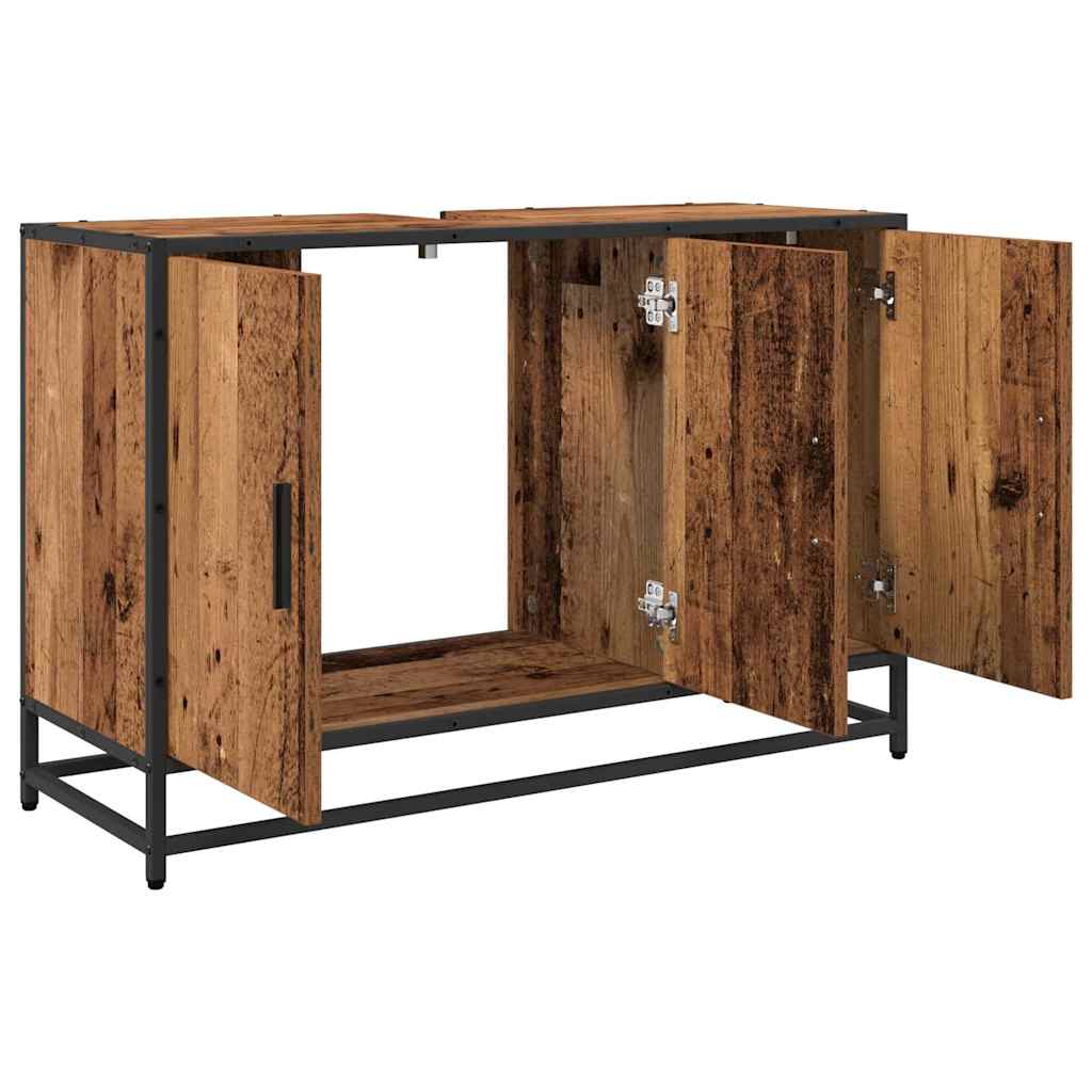 Kupaonski ormar Staro drvo 90 x 33 x 60 cm Konstruirano drvo