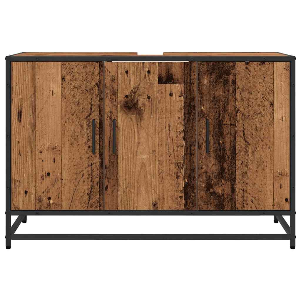 Kupaonski ormar Staro drvo 90 x 33 x 60 cm Konstruirano drvo