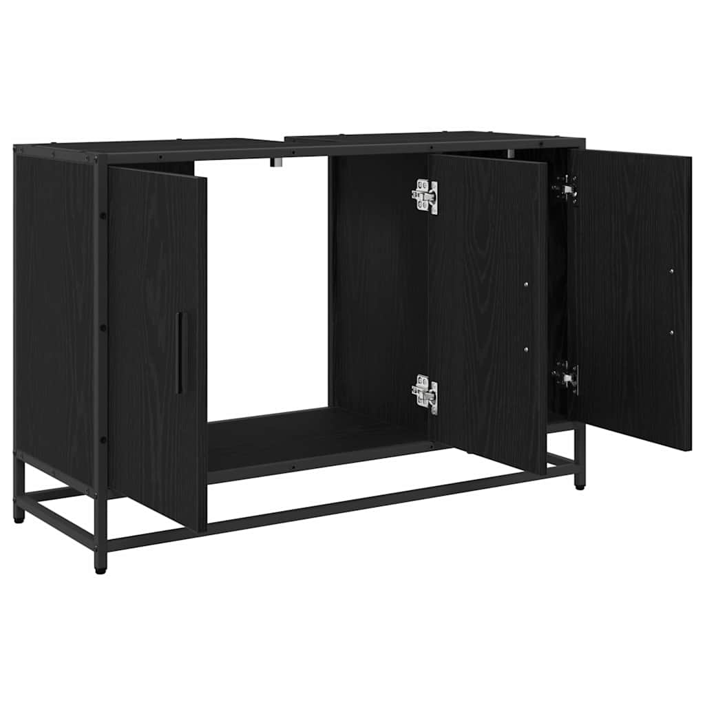 Kupaonski ormar Crni hrast 90 x 33 x 60 cm Konstruirano drvo