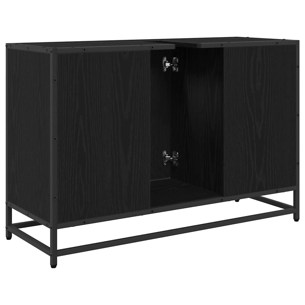 Kupaonski ormar Crni hrast 90 x 33 x 60 cm Konstruirano drvo