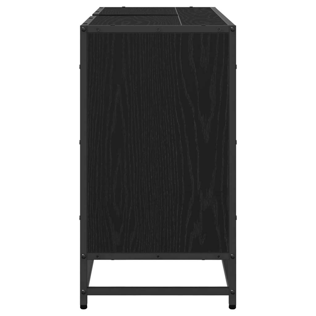 Kupaonski ormar Crni hrast 90 x 33 x 60 cm Konstruirano drvo