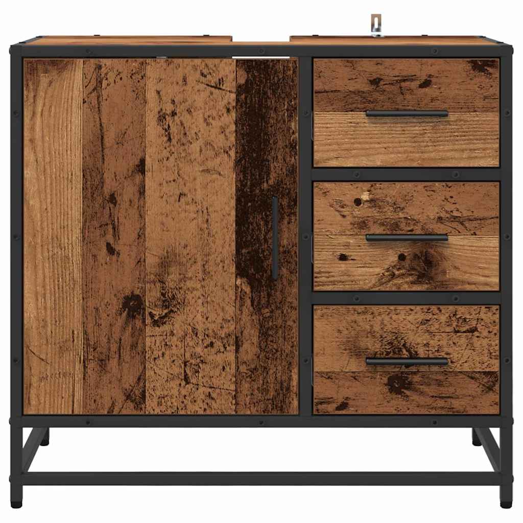 Kupaonski ormar Staro drvo 65 x 33 x 60 cm Konstruirano drvo