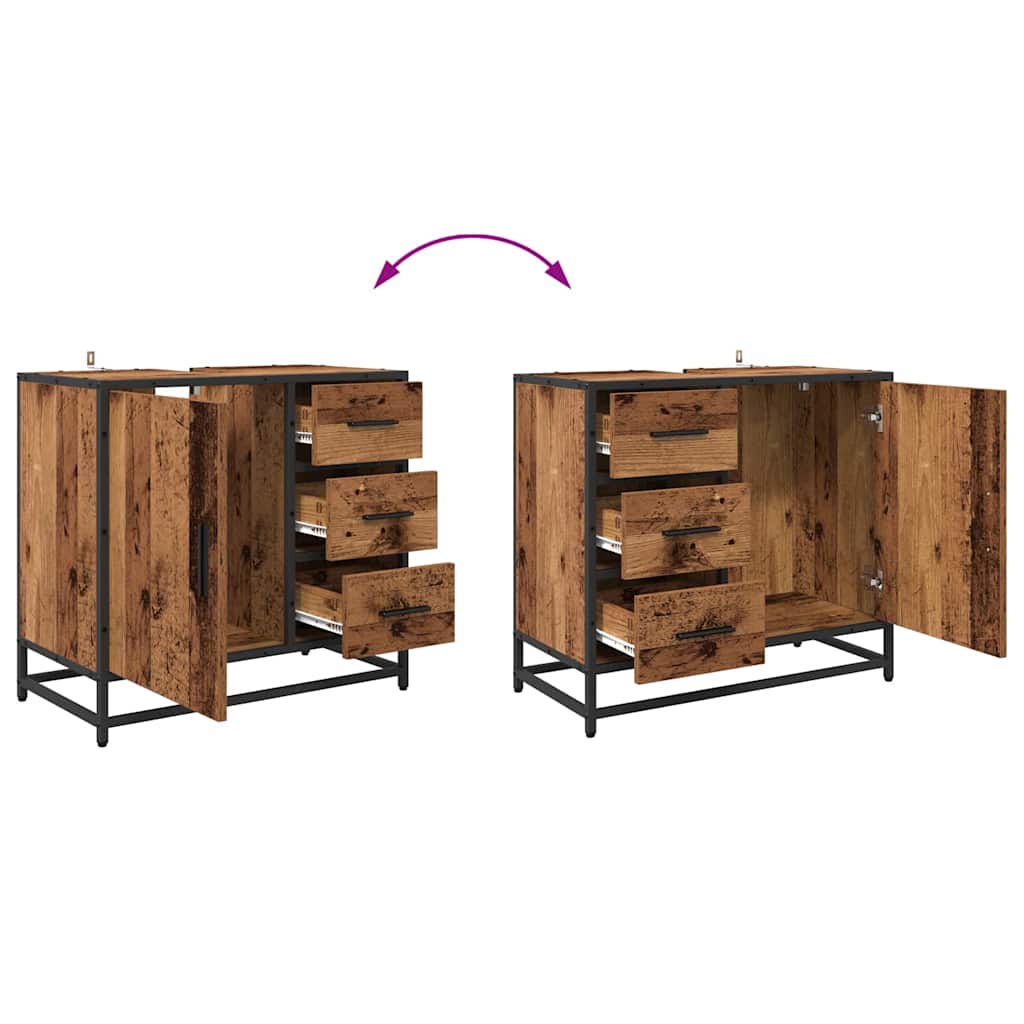 Kupaonski ormar Staro drvo 65 x 33 x 60 cm Konstruirano drvo
