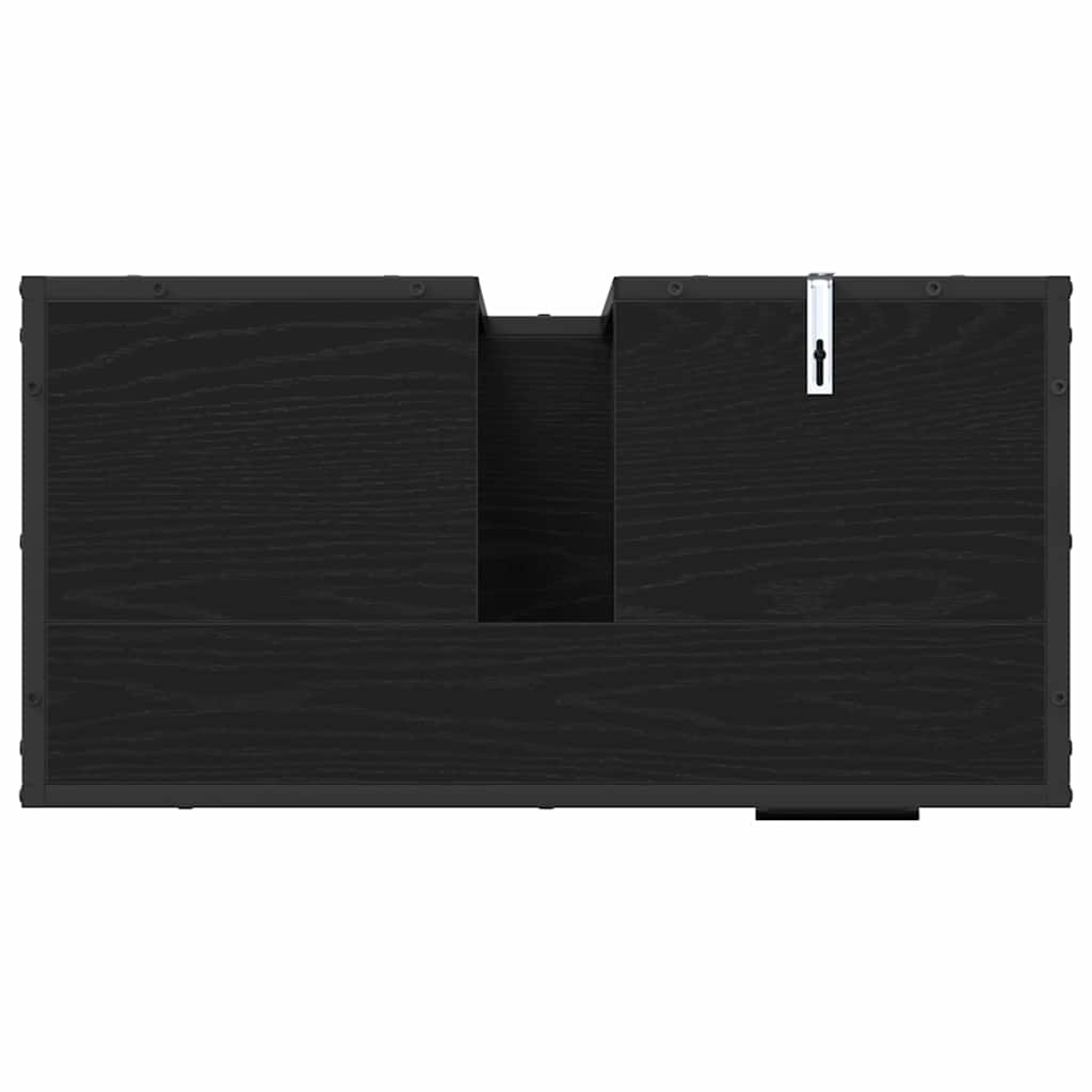 Kupaonski ormar Crni hrast 65 x 33 x 60 cm Konstruirano drvo