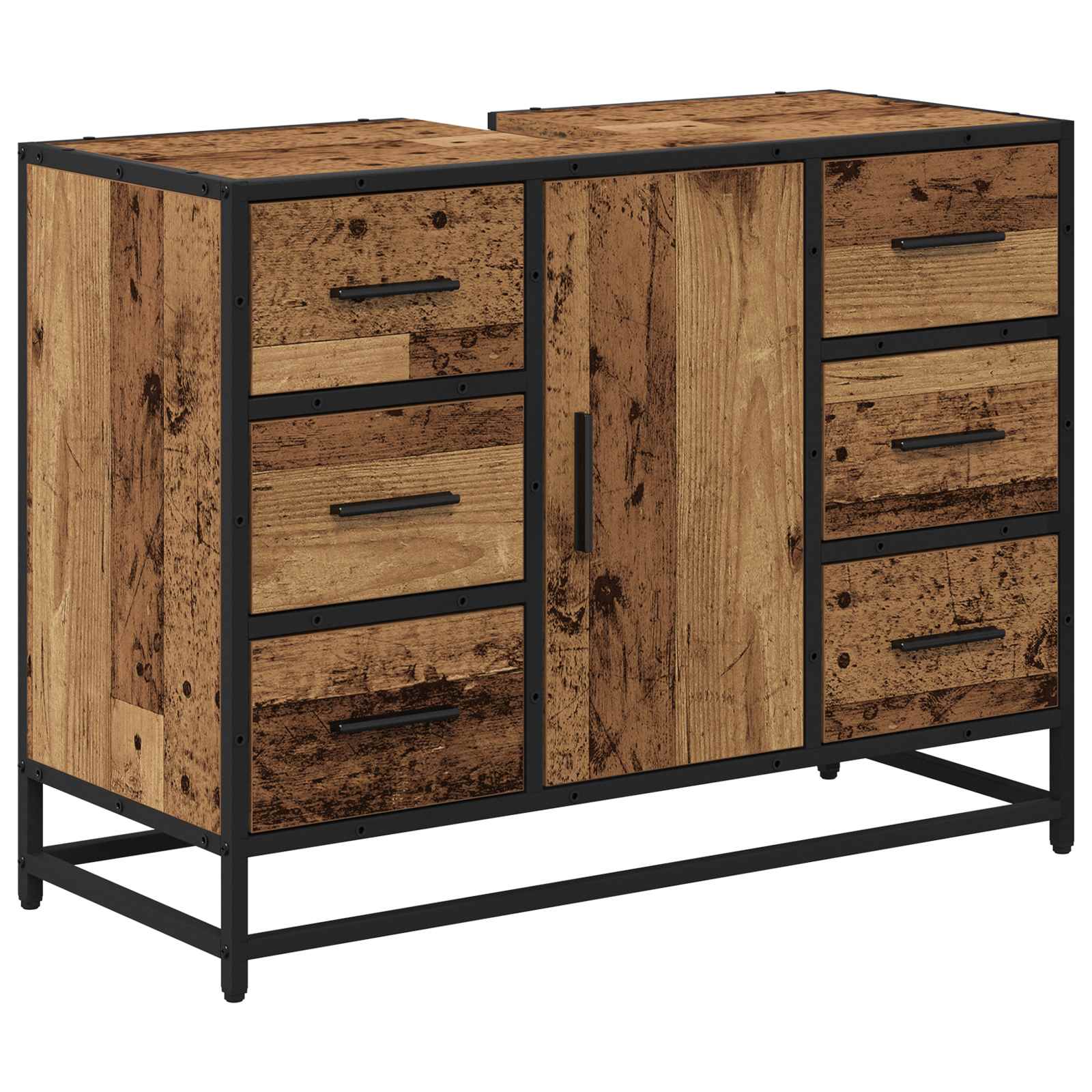 Kupaonski ormar Staro drvo 80 x 33 x 60 cm Konstruirano drvo