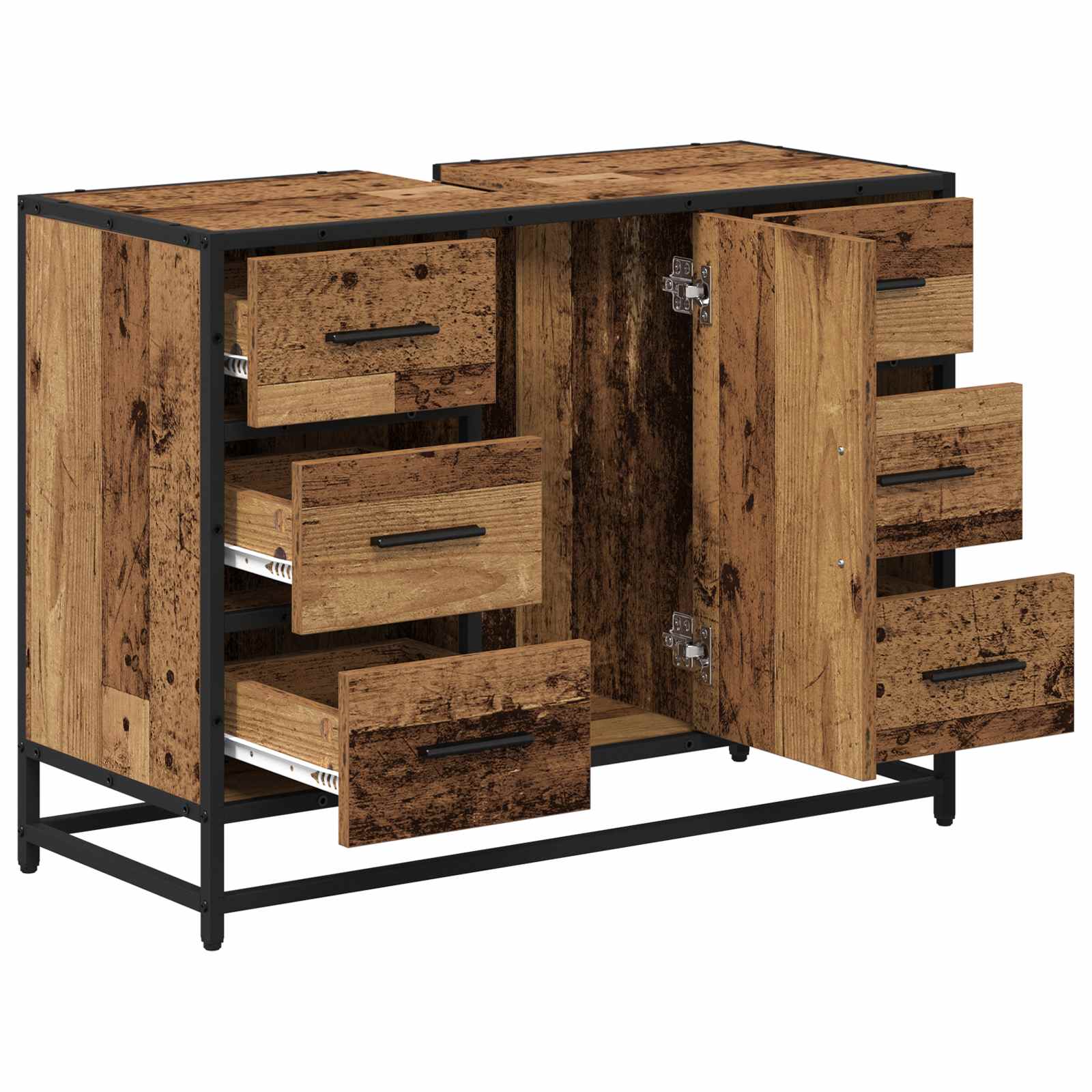 Kupaonski ormar Staro drvo 80 x 33 x 60 cm Konstruirano drvo
