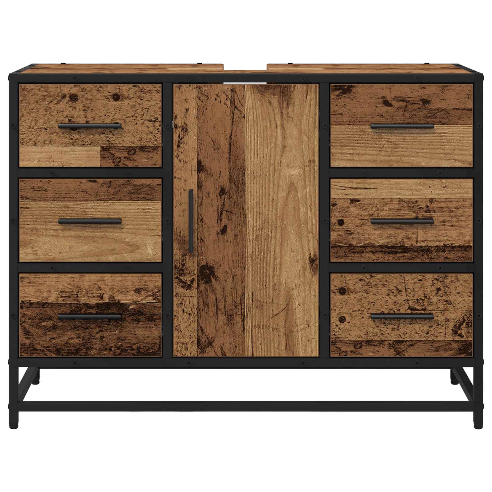 Kupaonski ormar Staro drvo 80 x 33 x 60 cm Konstruirano drvo