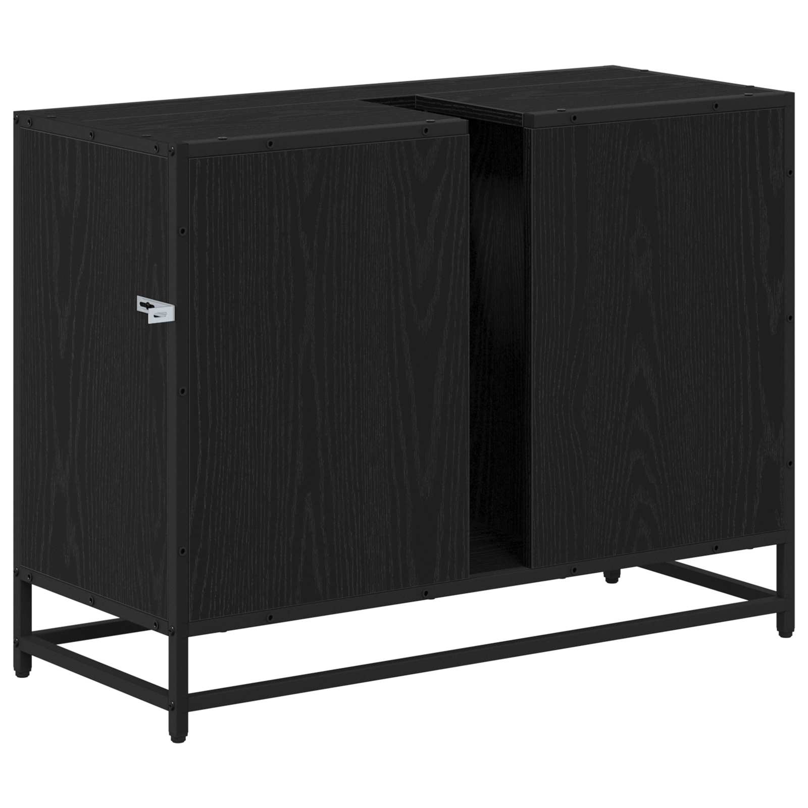 Kupaonski ormar Crni hrast 80 x 33 x 60 cm Konstruirano drvo